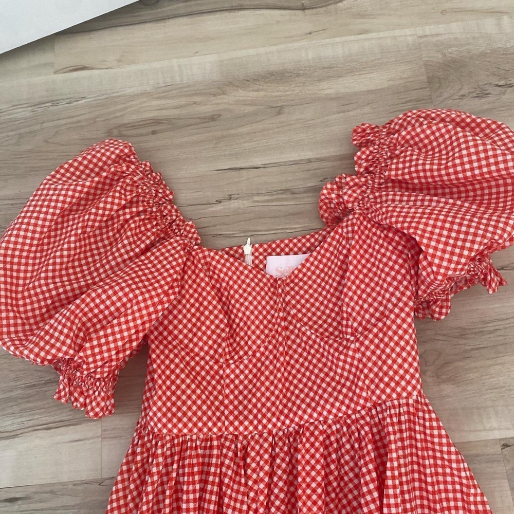 Selkie Red Gingham Ritz Gown - Picture 3 of 3